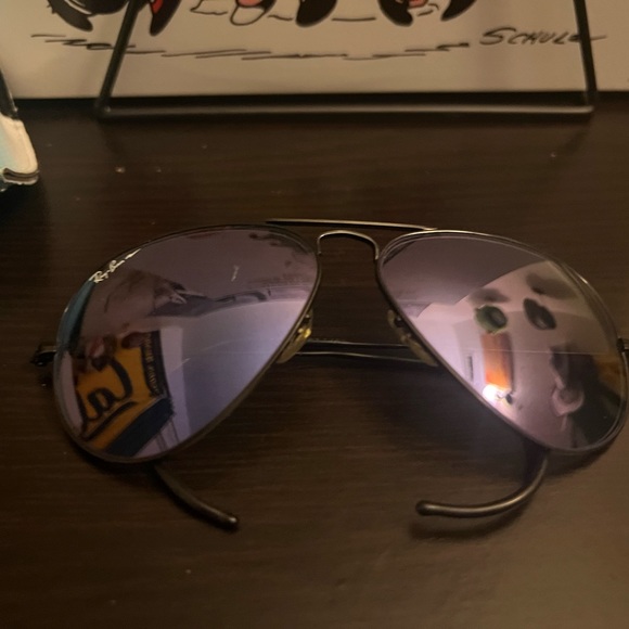 Vintage B&L Ray Ban Bausch & Lomb A30Purple Chromax W2454 58mm Aviator w/Case